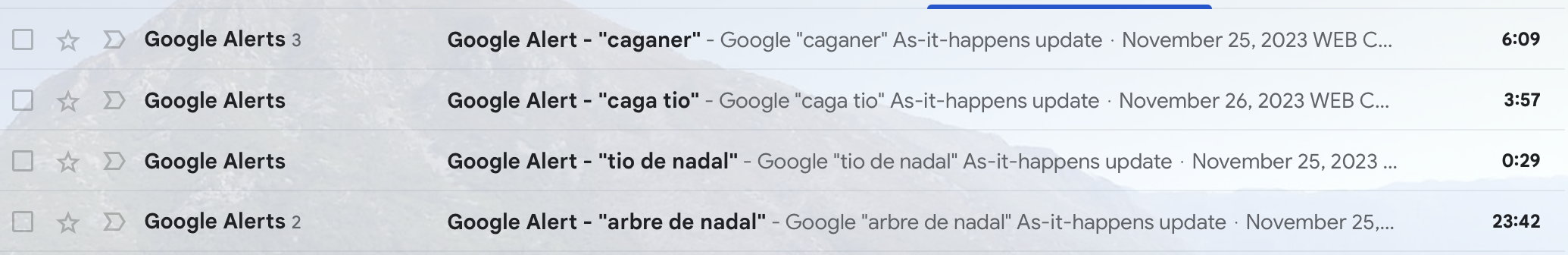 alerte google noël