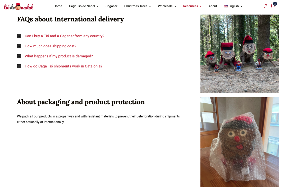 FAQ sur la livraison internationale