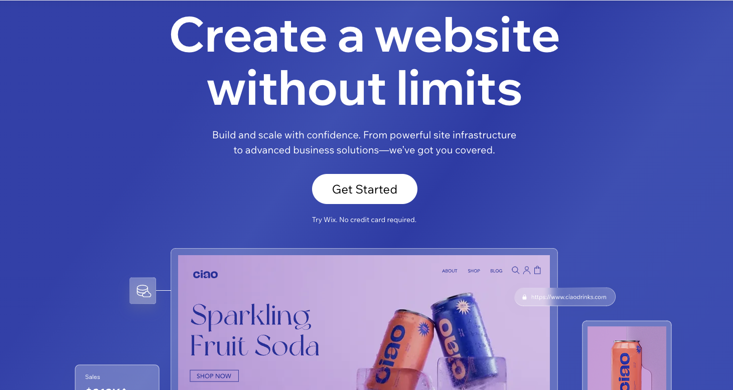 Page Web Wix