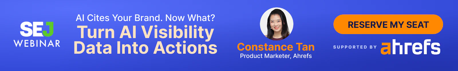 Transformez les données de visibilité de l'IA en webinaire d'actions avec Ahrefs