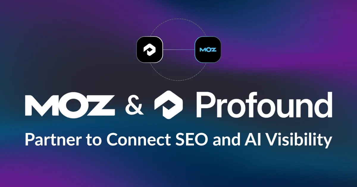 Moz et Profound s'associent pour connecter la visibilité SEO et IA
